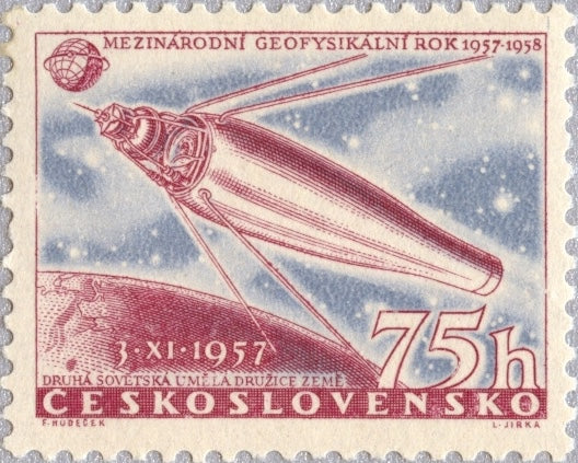 #836-838 Czechoslovakia - IGY, 1957-58 and Sputnik 2 (MNH)