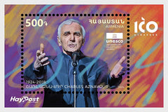 Armenia - 2024 World Famous Armenians - 100th Anniversary of Charles Aznavour - SS (MNH)