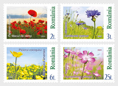 Romania - 2024 -Segetal Plants - Set of 4 (MNH)