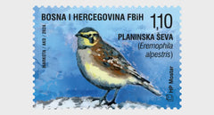 2024 Bosnia (Croat) Fauna - Horned Lark (MNH)