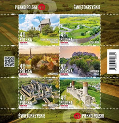 Poland - 2024 The beauty of Poland - Nature. Architecture -  Souvenir Sheet of 6 (MNH)