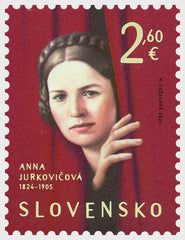 Slovakia 2024-Personalities - Anna Jurkovicova (1824-1905) (MNH)