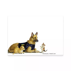 Ukraine - 2024 Battalion Fluffy - Puppies - Envelope