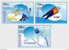 Kyrgyzstan - 2022 Winter Olympics, Set of 3 (MNH)