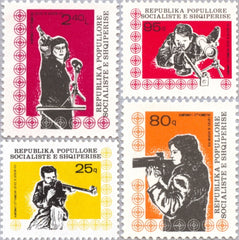 #1863-1866 Albania - Woman with Machine Carbine (MNH)