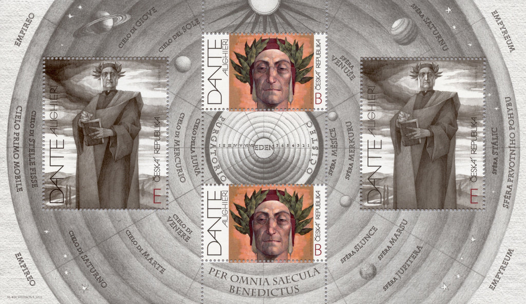 Czech Republic 2021 Dante Alighieri M S MNH Hungaria Stamp