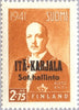 #N22-N27 Russia - Karelia: Pres. Risto Ryti, Overprint (MNH)