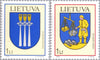 #788-789 Lithuania - Coat of Arms Type of 1992 (MNH)