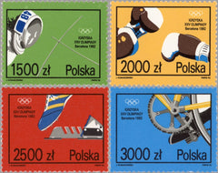 #3095-3098 Poland - Olympics Type of 1992 (MNH)