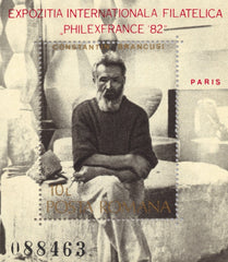 #3070 Romania - Constantin Brancusi in Paris Studio S/S (MNH)