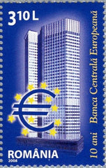 #5045 Romania - European Central Bank, 10th Anniv. (MNH)